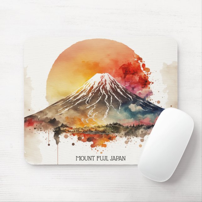 Elegante Mount Fuji Japan Malerei Mousepad (Mit Mouse)