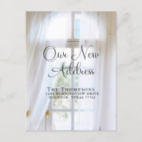 Elegante Moving Ankündigung Neue Adresse