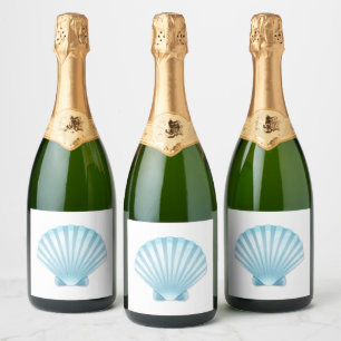 Elegante Muschel Beach Blue Nautical Wedding