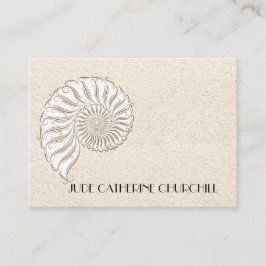 Elegante Muschel Business Card Visitenkarte
