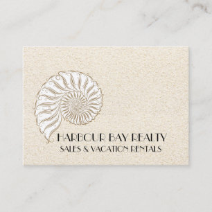 Elegante Muschel Business Card - Wählen Sie Ihr Pa Telefonnummerkarte