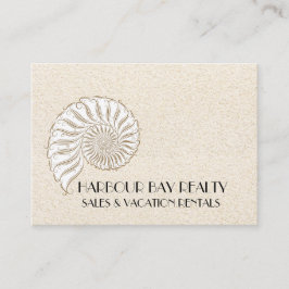 Elegante Muschel Business Card - Wählen Sie Ihr Pa Telefonnummerkarte
