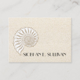 Elegante Muschel Calling Card / Contacts / Busines Telefonnummerkarte