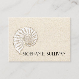 Elegante Muschel Calling Card / Contacts / Busines Telefonnummerkarte