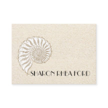 Elegante Muschel Calling Card / Contacts / Busines
