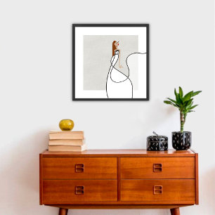 Elegante Muse Flow 3 Glamour Mode Kunst Poster