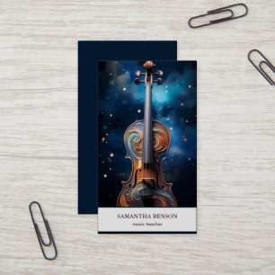 Elegante Musician Visitenkarte mit Musiknote