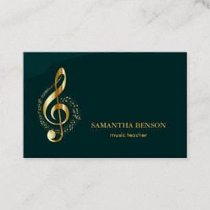 Elegante Musician Visitenkarte mit Musiknote