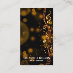 Elegante Musician Visitenkarte mit Musiknote