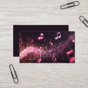 Elegante Musician Visitenkarte mit Musiknote