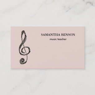 Elegante Musician Visitenkarte mit Musiknote