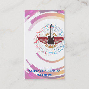 Elegante Musician Visitenkarte mit Musiknote