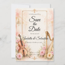 Elegante musikalische Hochzeit