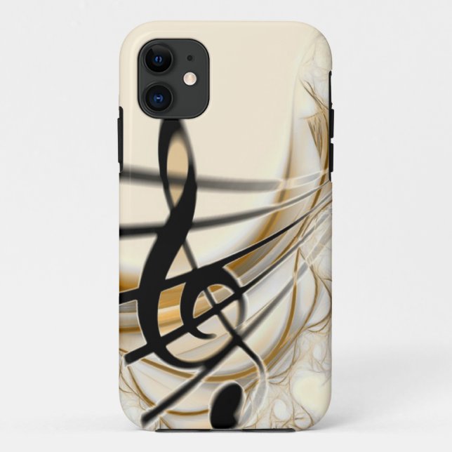 Elegante musikalische Note Case-Mate iPhone Hülle (Rückseite)