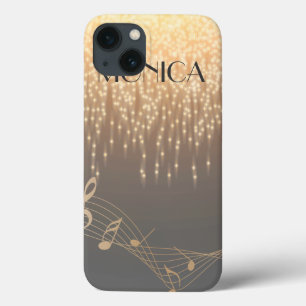 Elegante Musikalische Note funkeln Konfetti Case-Mate iPhone Hülle