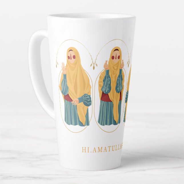 Elegante muslimische Tasse - Hi Amatullah (Linke Ecke)
