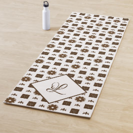 Elegante Muster Monogram Yoga Mat Yogamatte