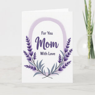 Elegante Mutter Botanische Kunstkarte Karte