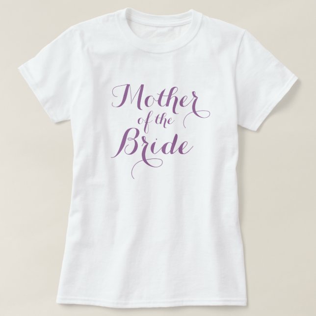 Elegante Mutter der Braut zu Shirts | Lavendel (Design vorne)