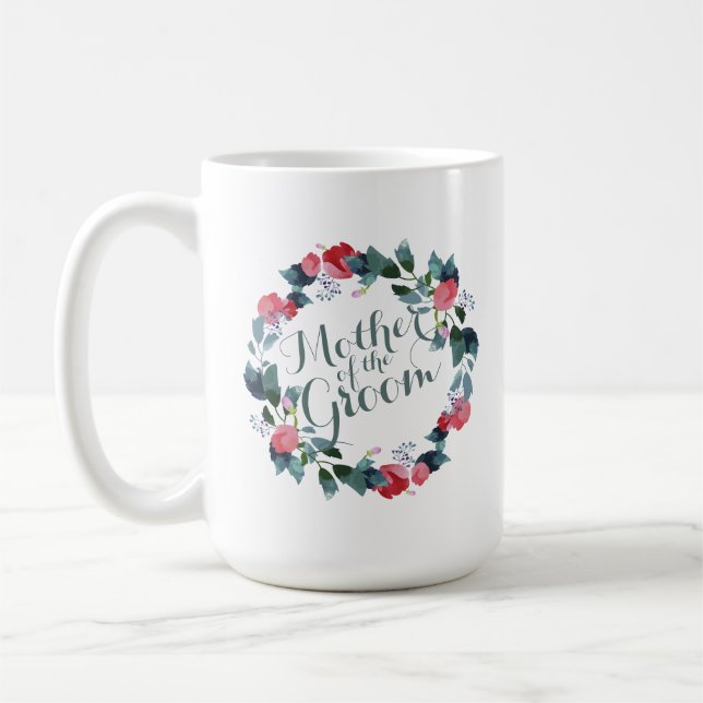 Elegante Mutter der Groom-Hochzeit | Klassische Ta Kaffeetasse (Links)