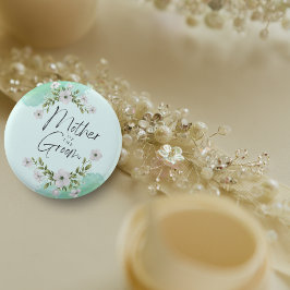 Elegante Mutter des Groom-Brautparty Button