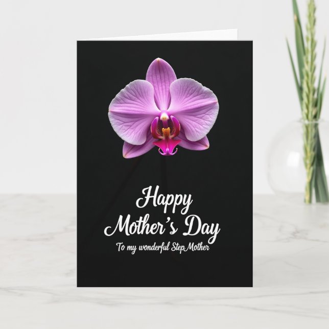 Elegante Mütter Orchideenblüten Karte (Vorderseite)