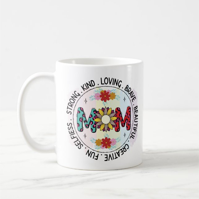 Elegante Mutter-Tag-Mama Tasse (Links)