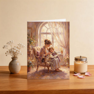 Elegante Mutter-und-Kind-Muttertags-Karte Karte