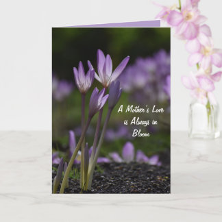Elegante Muttertags-Karte mit Blumenmotiv Karte