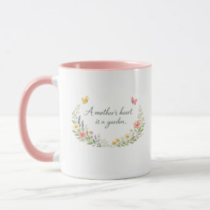 Elegante Muttertagsblumen Tasse