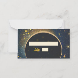 Elegante mystische Mondhochzeit Platzkarte