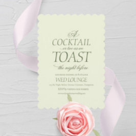 Elegante Nacht vor Rococó Hochzeit Feiertagskarte