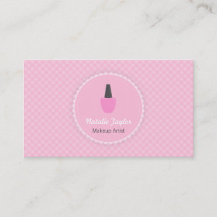 Elegante Nagellack-Make-up-Artist Visitenkarten Visitenkarte