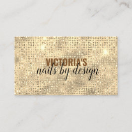 Elegante Nail Tech Diamond Glitzer Business Card Visitenkarte