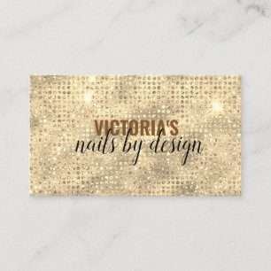 Elegante Nail Tech Diamond Glitzer Business Card Visitenkarte