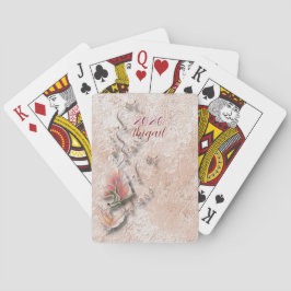 Elegante, naturgetreu geprägte klassische Karten Spielkarten