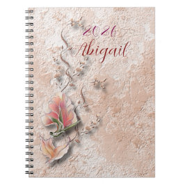 Elegante, naturgetreu geprägtes Spiralnotizbuch  Notizblock