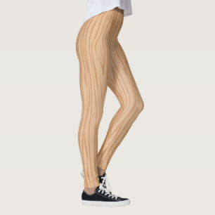 Elegante Naturholztextur-Leggings für den Alltag Leggings
