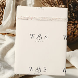 Elegante natürliche Creme erste Hochzeit Paare Geschenkpapier
