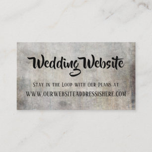 Elegante natürliche rustikale Vintage-Hochzeitsweb Begleitkarte