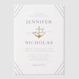 Elegante Nautical Anchor Wedding