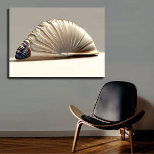 Elegante Nautilus Spiralwand Leinwanddruck