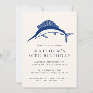 Elegante nautische Anker-Einladung für Erwachsene  Einladung