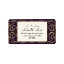 Elegante Navy Blauer Barock Hochzeitsfeier Rücksen