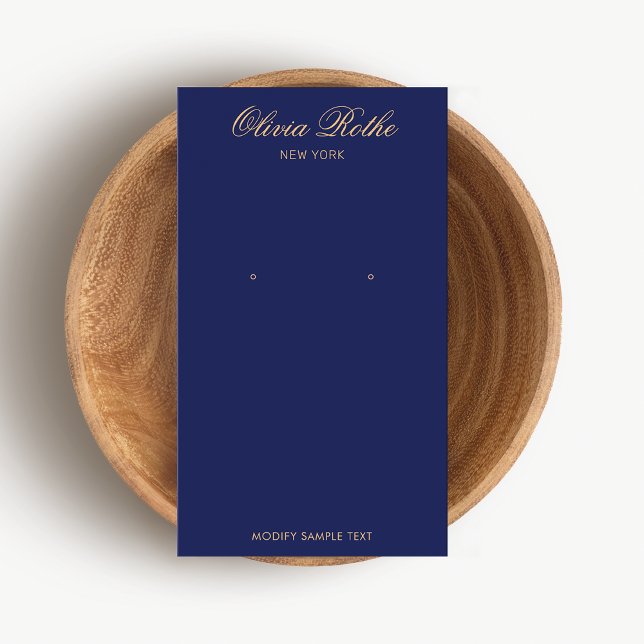 Elegante Navy Blue Earring Display (Von Creator hochgeladen)