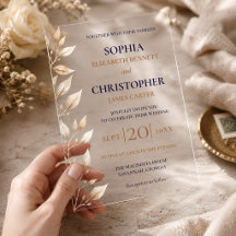 Elegante Navy-Botanik-Rand-Hochzeit