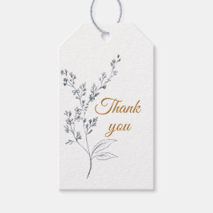 Elegante Navy, Gold und White-Gift-Tag Geschenkanhänger