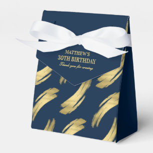 Elegante Navy Goldfolie Geburtstagsgeschenkboxen Geschenkschachtel