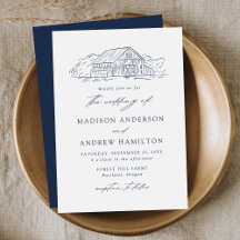 Elegante Navy Rustic Barn Wedding