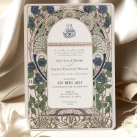 Elegante Navy Sapphire Cream Islamic Wedding